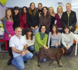 Asistentes al curso de terapia felina en Barcelona | Foto: www.cosasdegatos.es