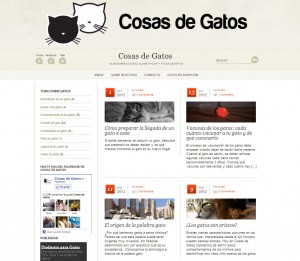 Nuevo diseño del blog Cosas de Gatos