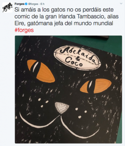 Sorteo cómic gatos Adelaida & Coco Forges recomendación