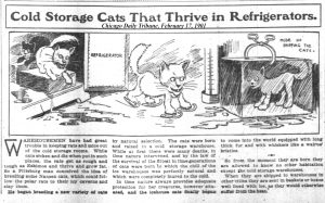 Publicación sobre el gato esquimal en el Chicago Daily